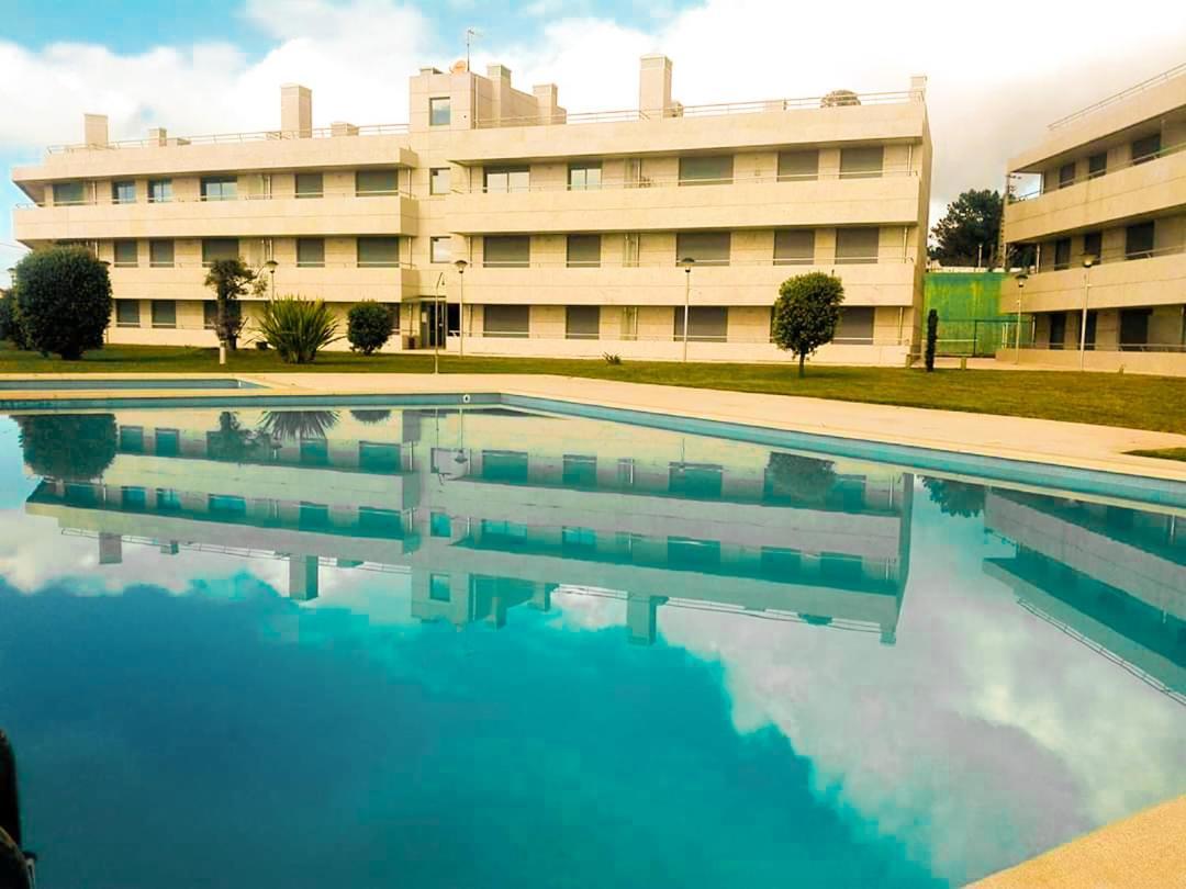 Beach Front Apartment - With Swimming Pool, Barbecue And Tennis Court! Viana do Castelo Kültér fotó
