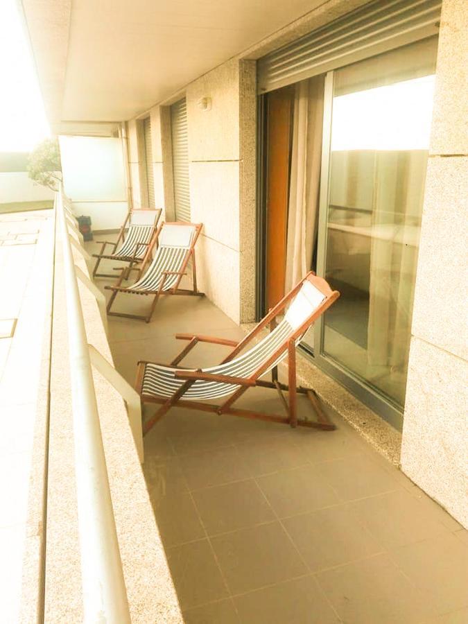 Beach Front Apartment - With Swimming Pool, Barbecue And Tennis Court! Viana do Castelo Kültér fotó